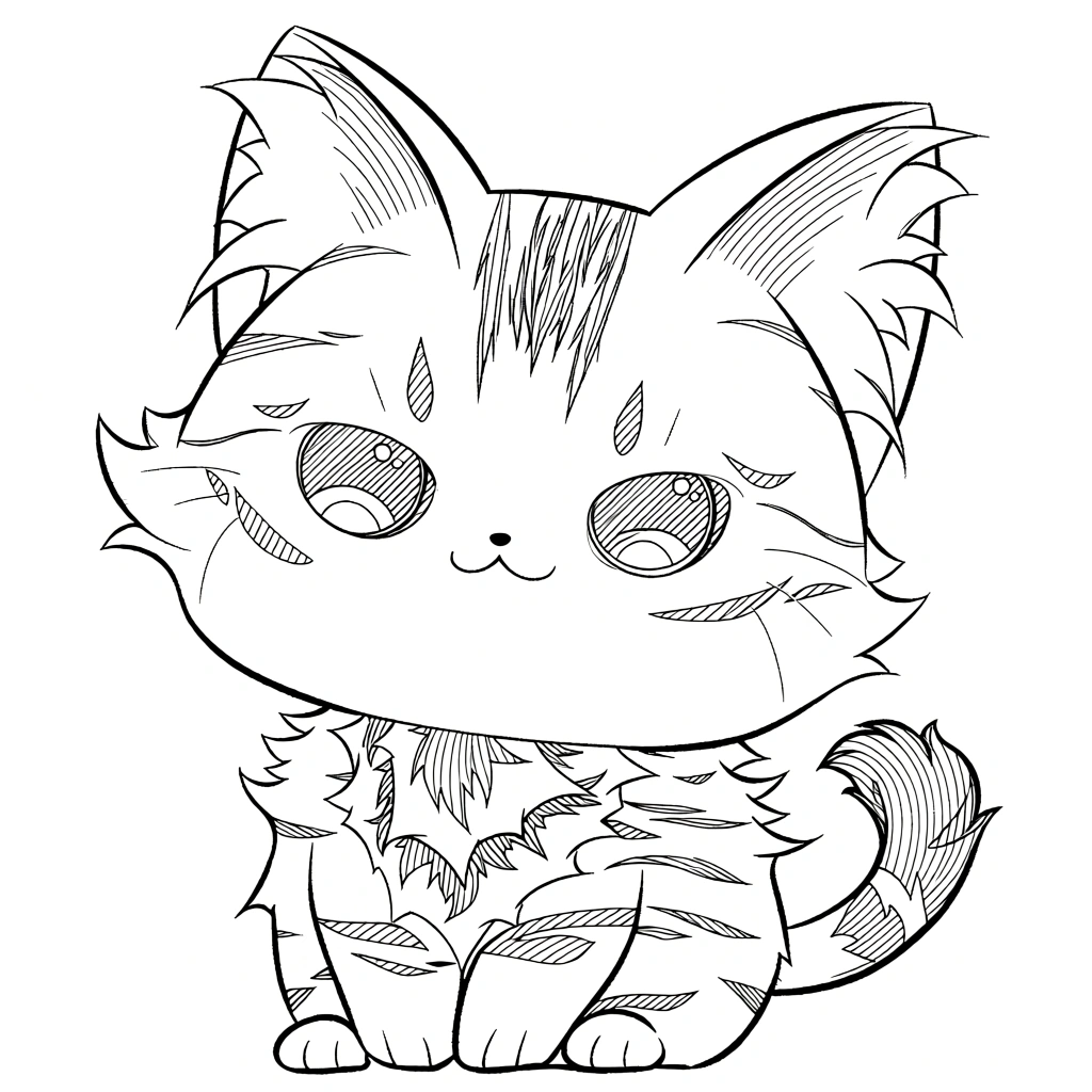 cat coloring pages printable - coloring page