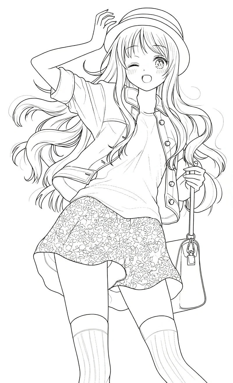 coloring pages of anime - coloring pages printable