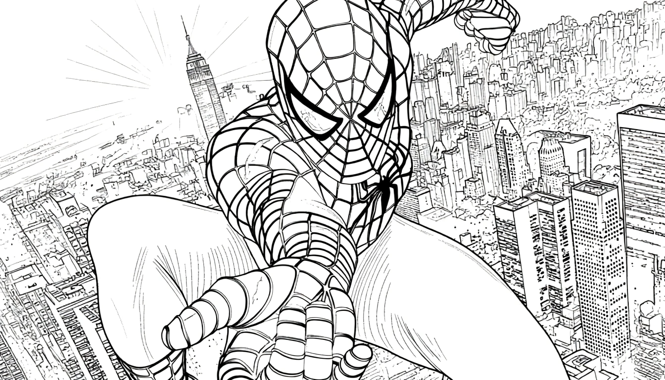spiderman coloring pages - coloring sheet