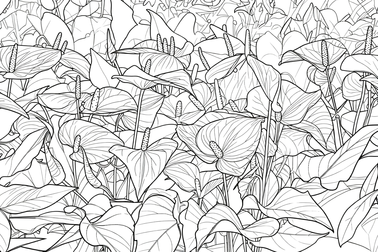 coloring page of a flower - coloring page