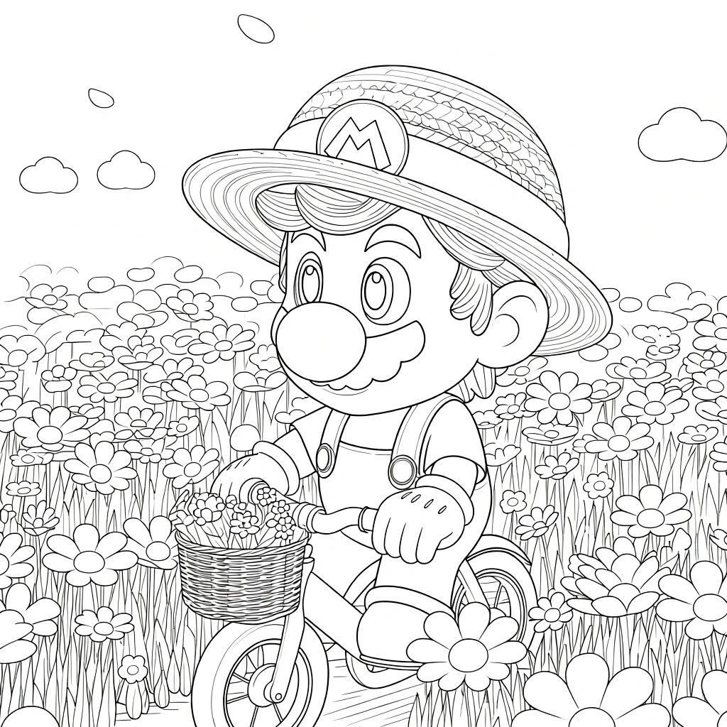 mario and luigi coloring pages - adult coloring books