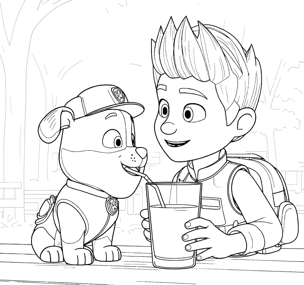 paw patrol coloring page - coloring sheets