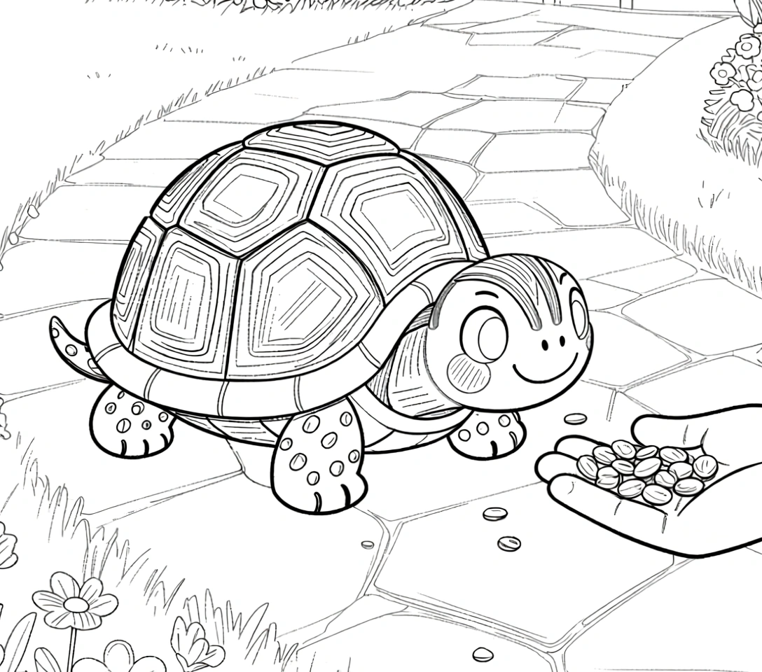 turtle coloring book pages - kids coloring pages