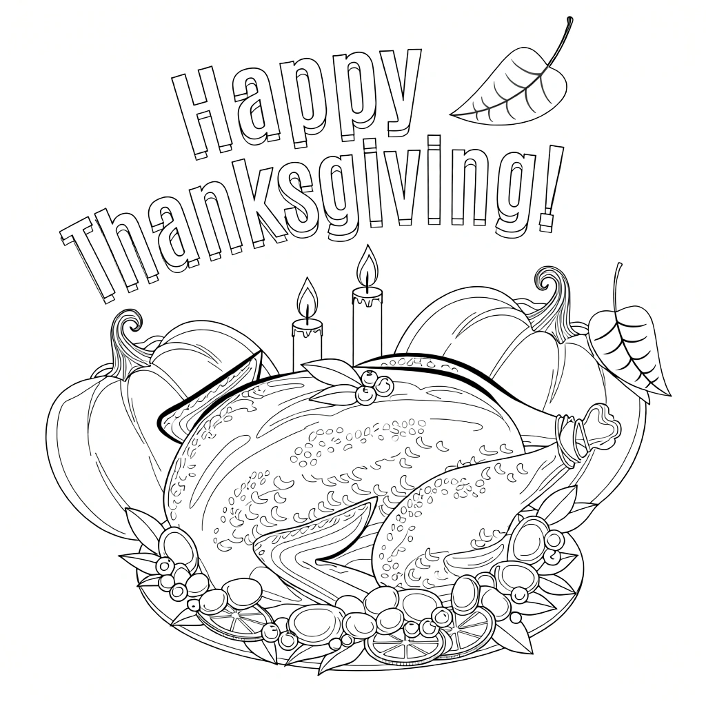 thanksgiving coloring page - coloring pages free
