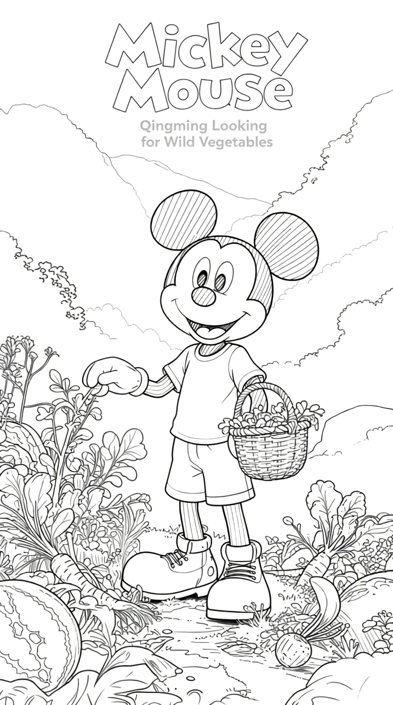mickey mouse coloring page - free printable coloring pages