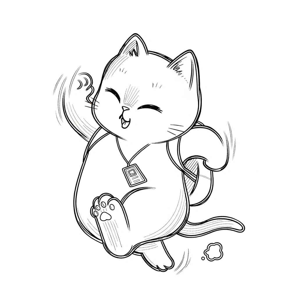 coloring page cat - free printable coloring pages
