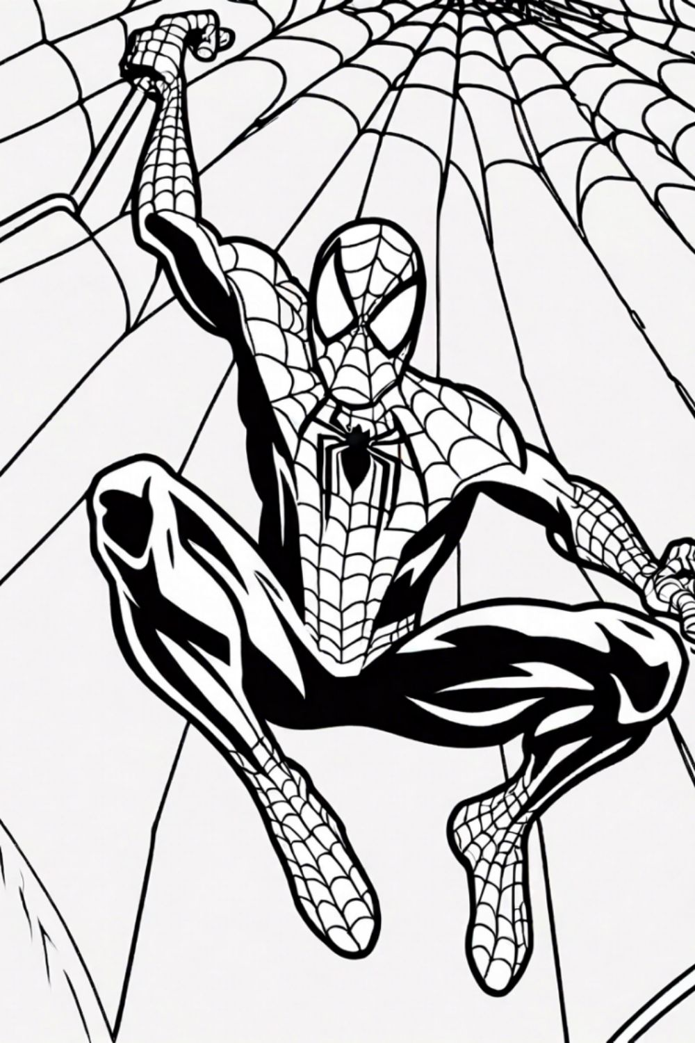 spiderman color pages - adult coloring pages