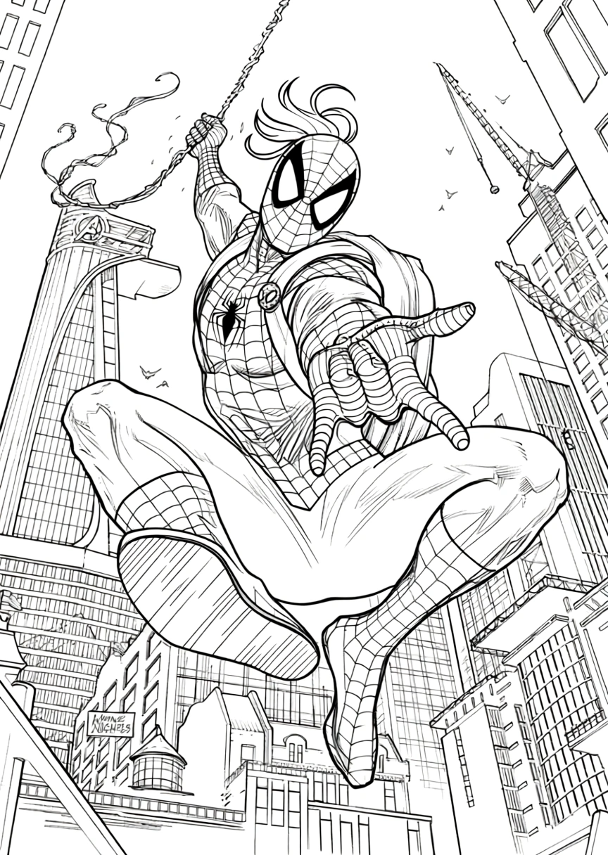 spiderman coloring pages - coloring pages for kids
