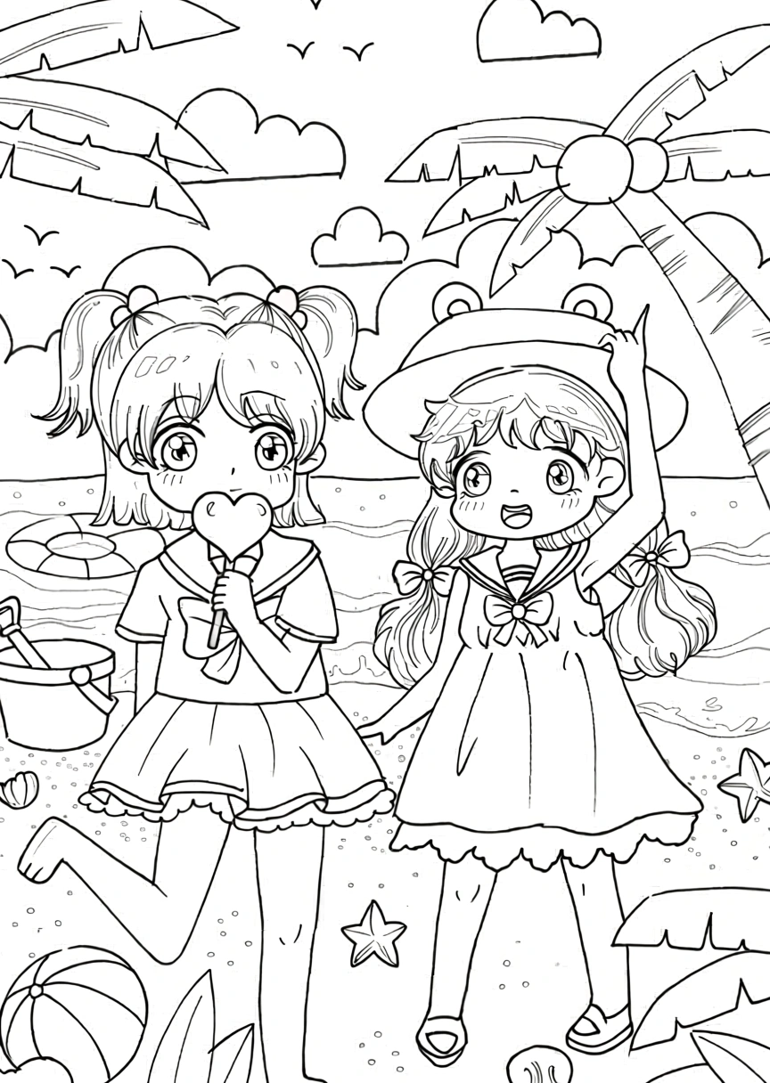 coloring pages summer - coloring page