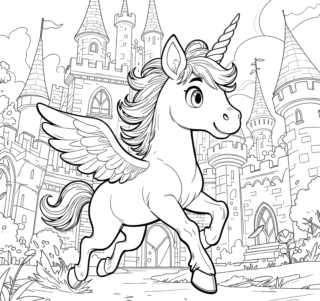 coloring page unicorn - coloring pages