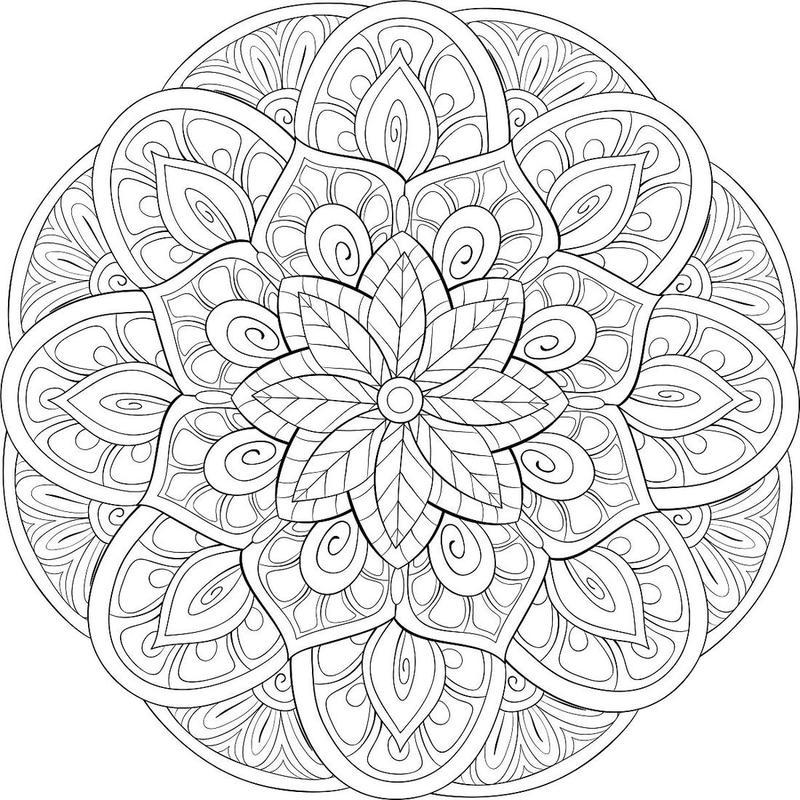 coloring pages mandala - coloring page