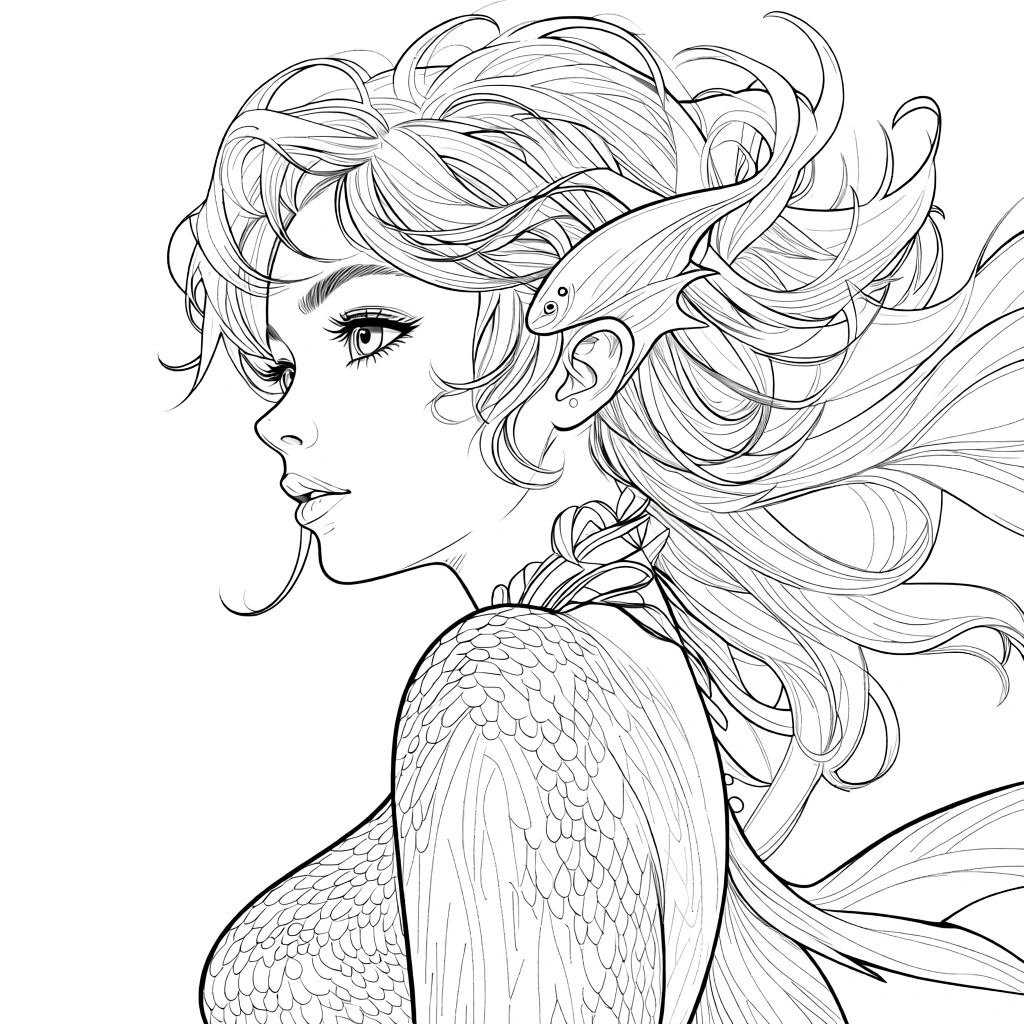 ariel mermaid coloring pages - coloring pages free