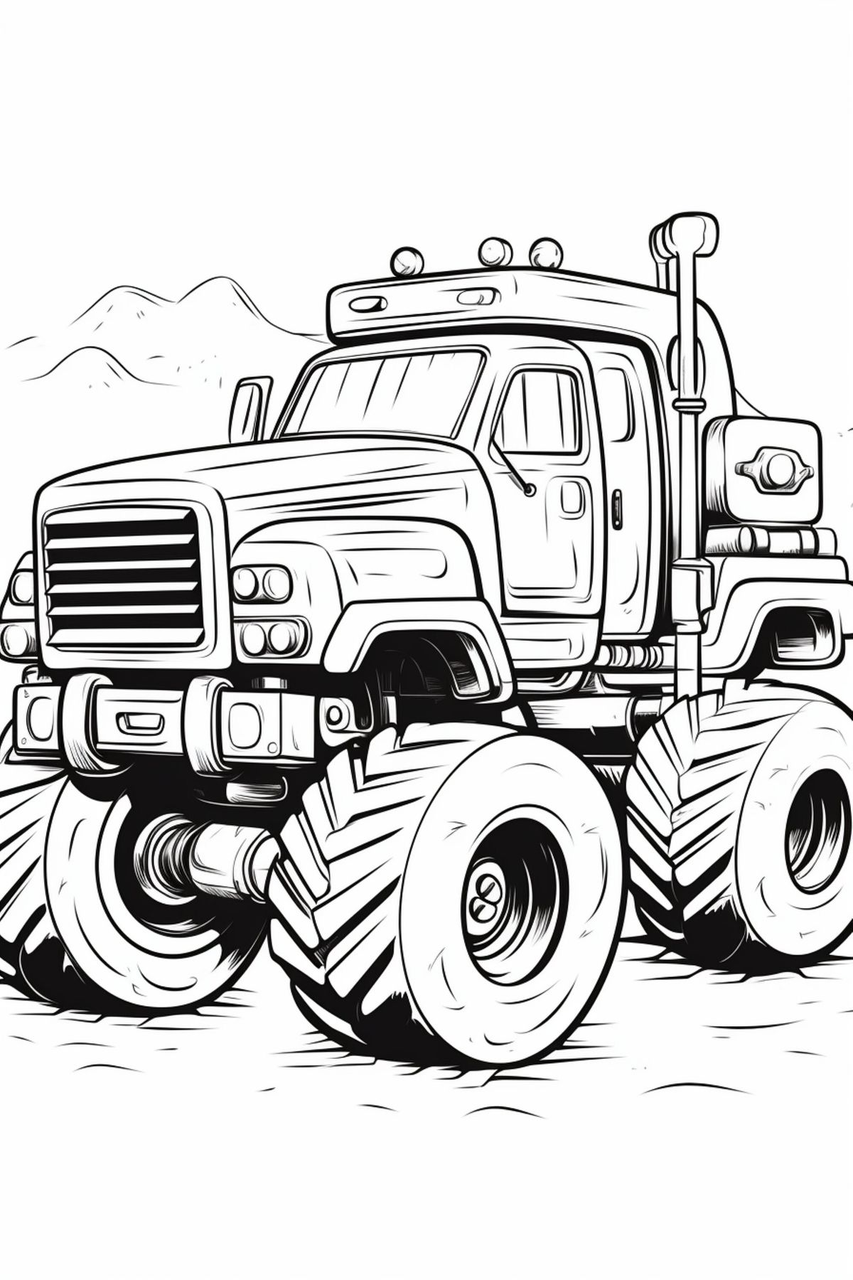 monster jam coloring pages - coloring sheets