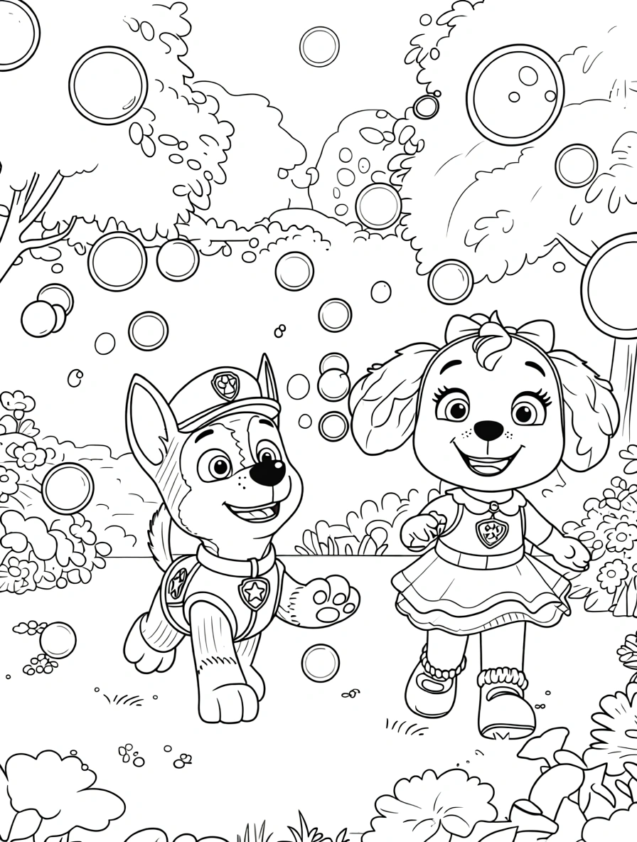 paw patrol coloring page - free coloring pages for kids