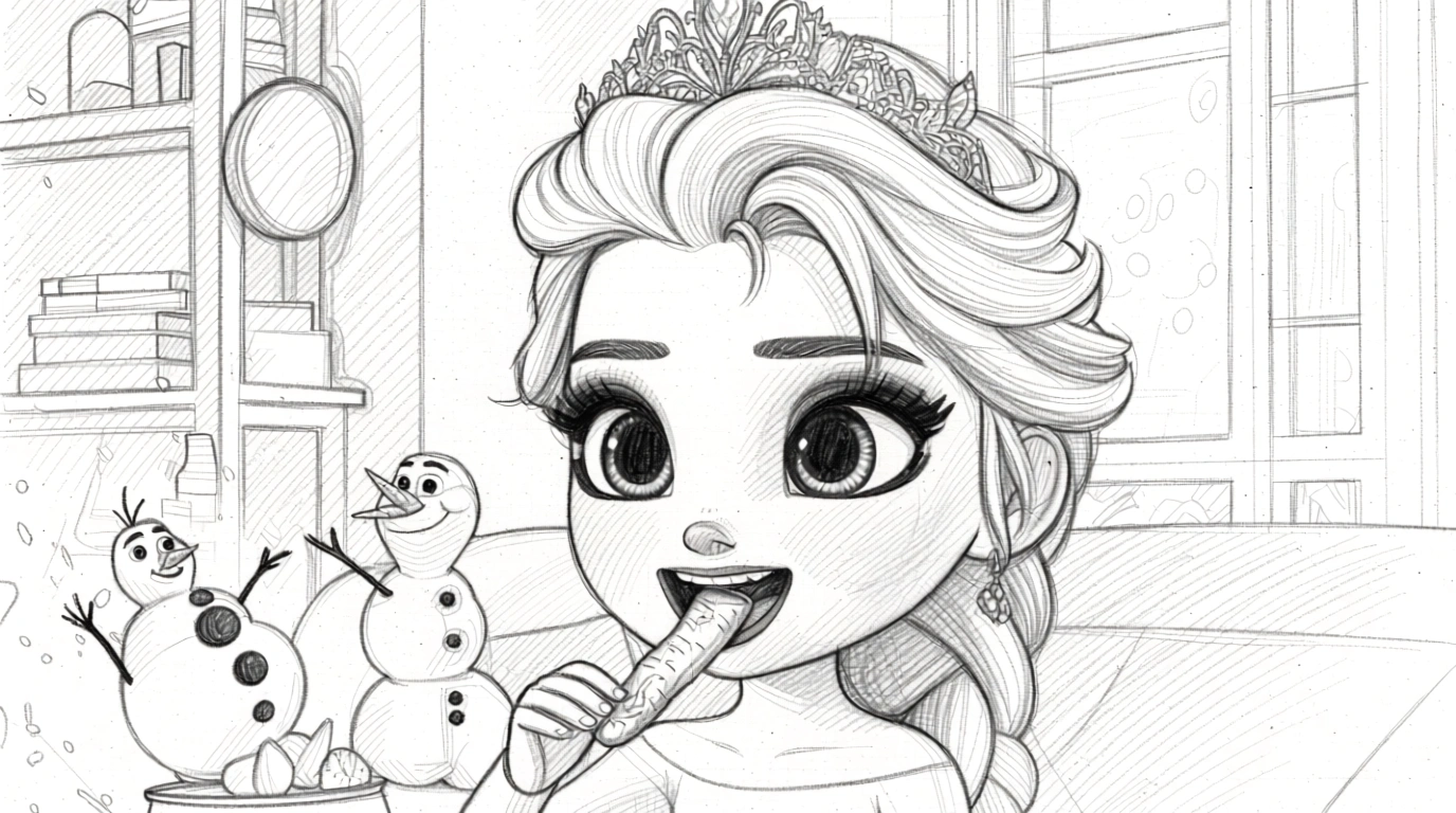 elsa coloring pages - coloring sheet