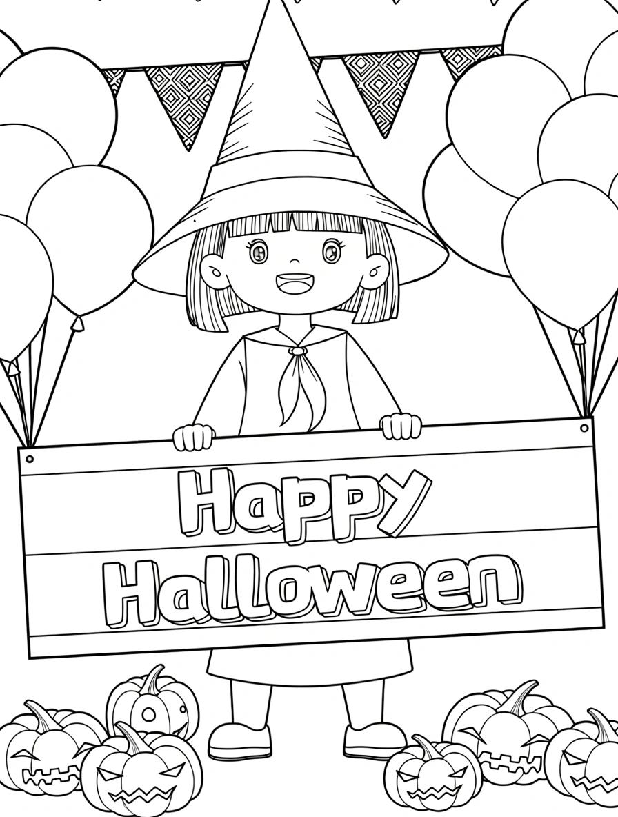 cute halloween coloring pages - free coloring pages for kids