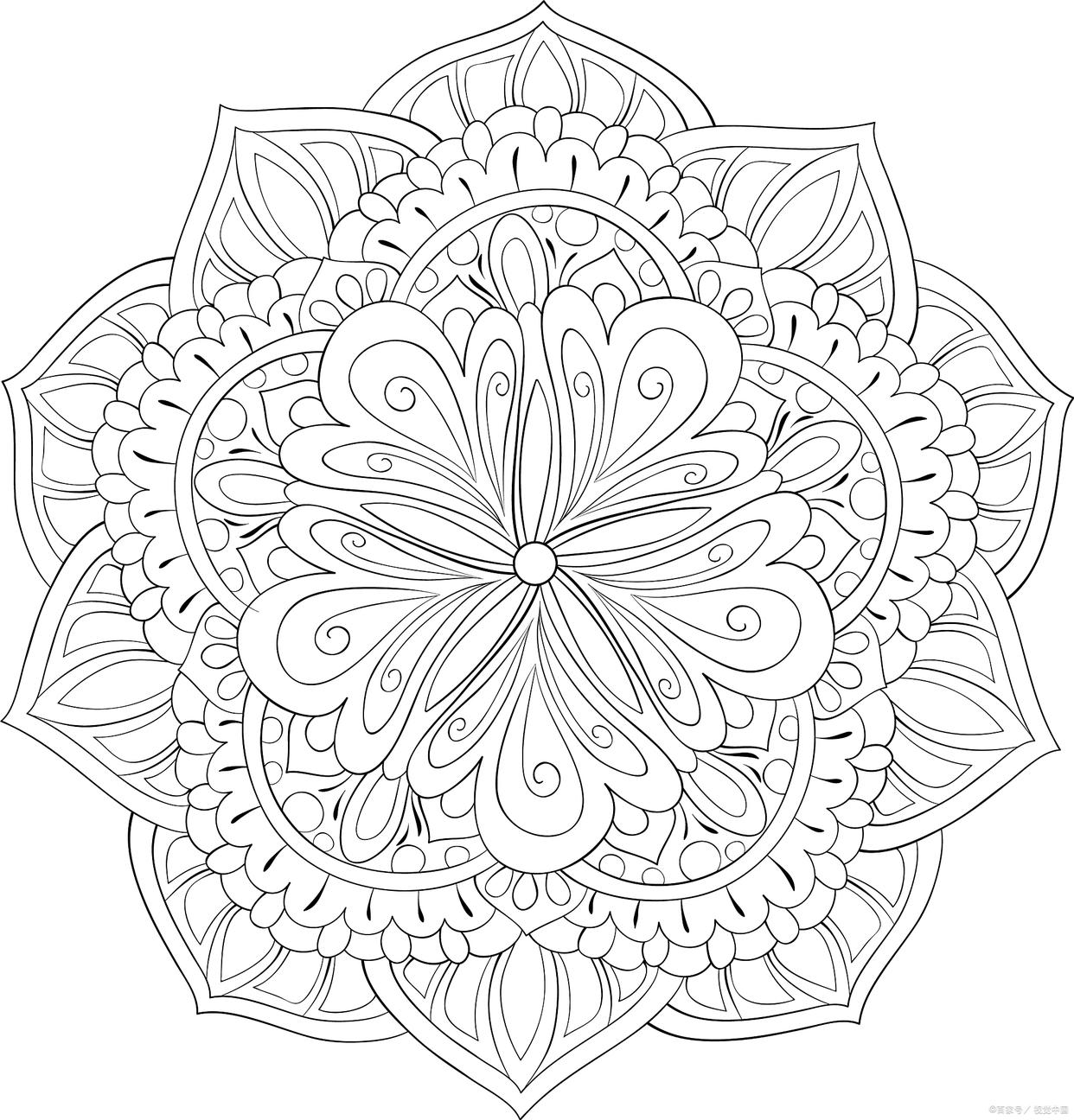 mandala coloring page - coloring pages for kids