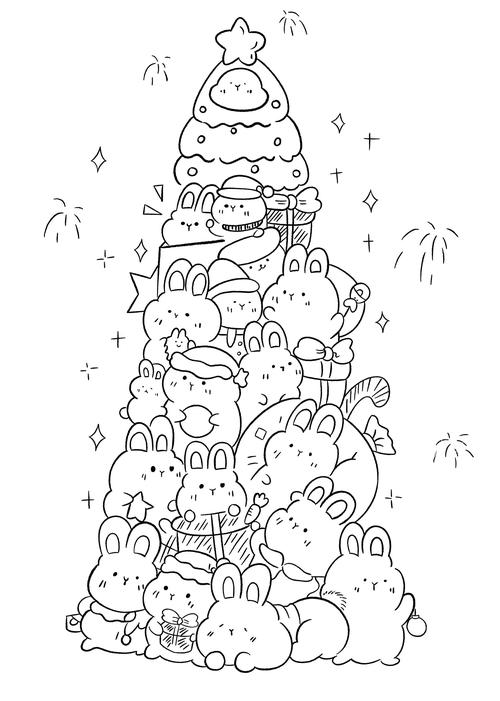 christmas coloring in pages printable - adult coloring pages