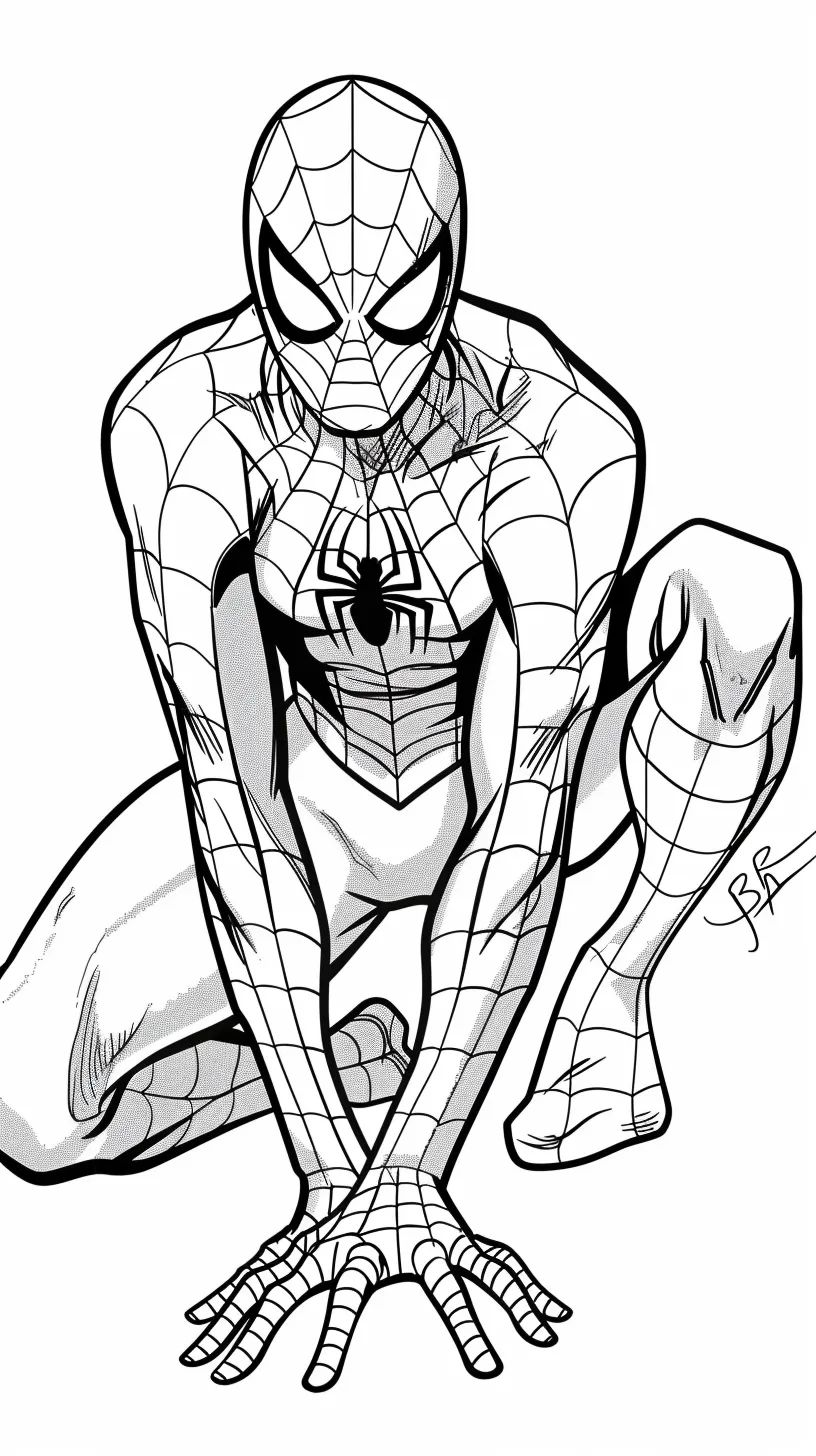 spiderman coloring pages - coloring book