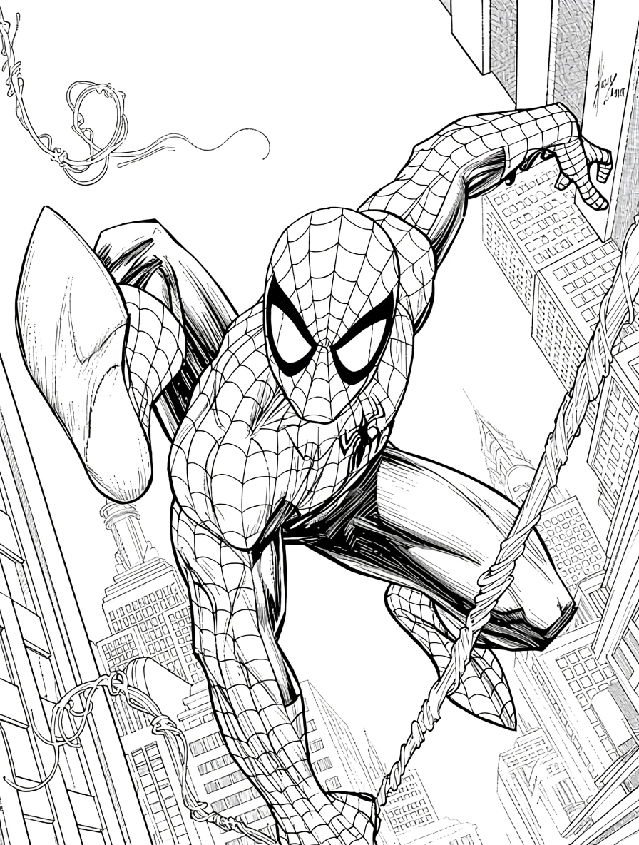 spiderman coloring page - coloring pages printable