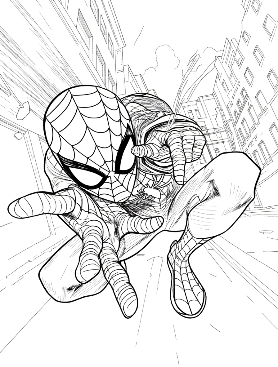 coloring pages spiderman - coloring sheets