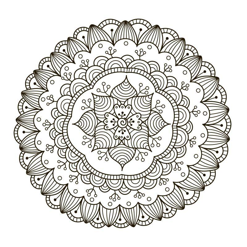 monday mandala coloring pages - crayola coloring pages