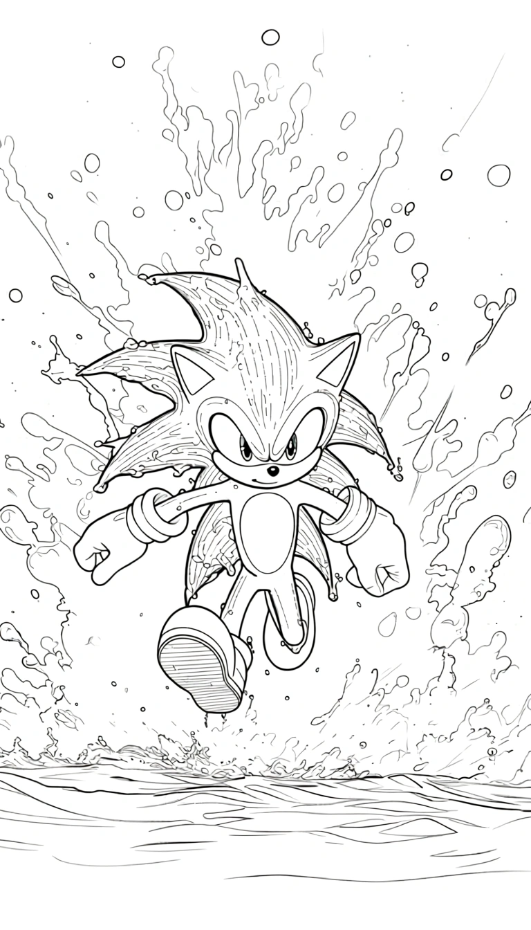 print sonic the hedgehog coloring pages - coloring books