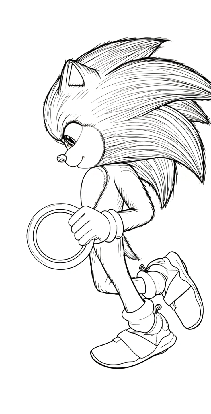 sonic shadow coloring pages - free printable coloring pages